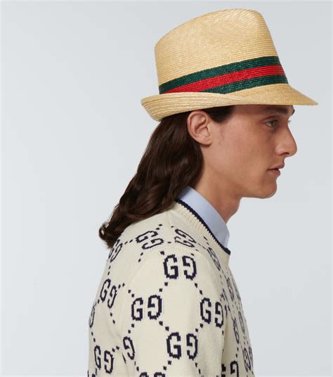 straw bucket hat gucci|gucci summer hat.